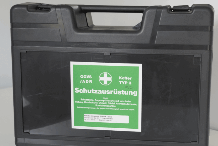 ADR-Transport Sicherheitsausrüstung – Notfallset für Gefahrgutbeförderung