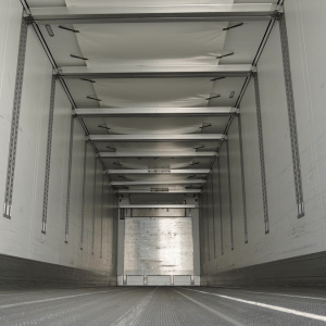 Double-Deck System – Up to 66 EUR-pallets | S&M Logistic S&M Logistic – double-deck trailer interior for non-stackable cargo